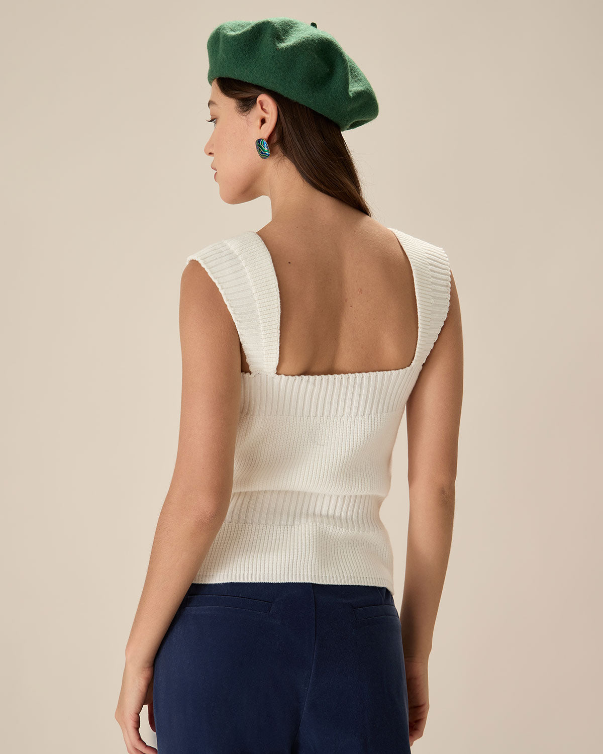 White Button Tank - Image 4
